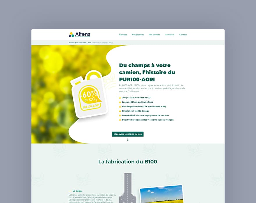 Site web Altens