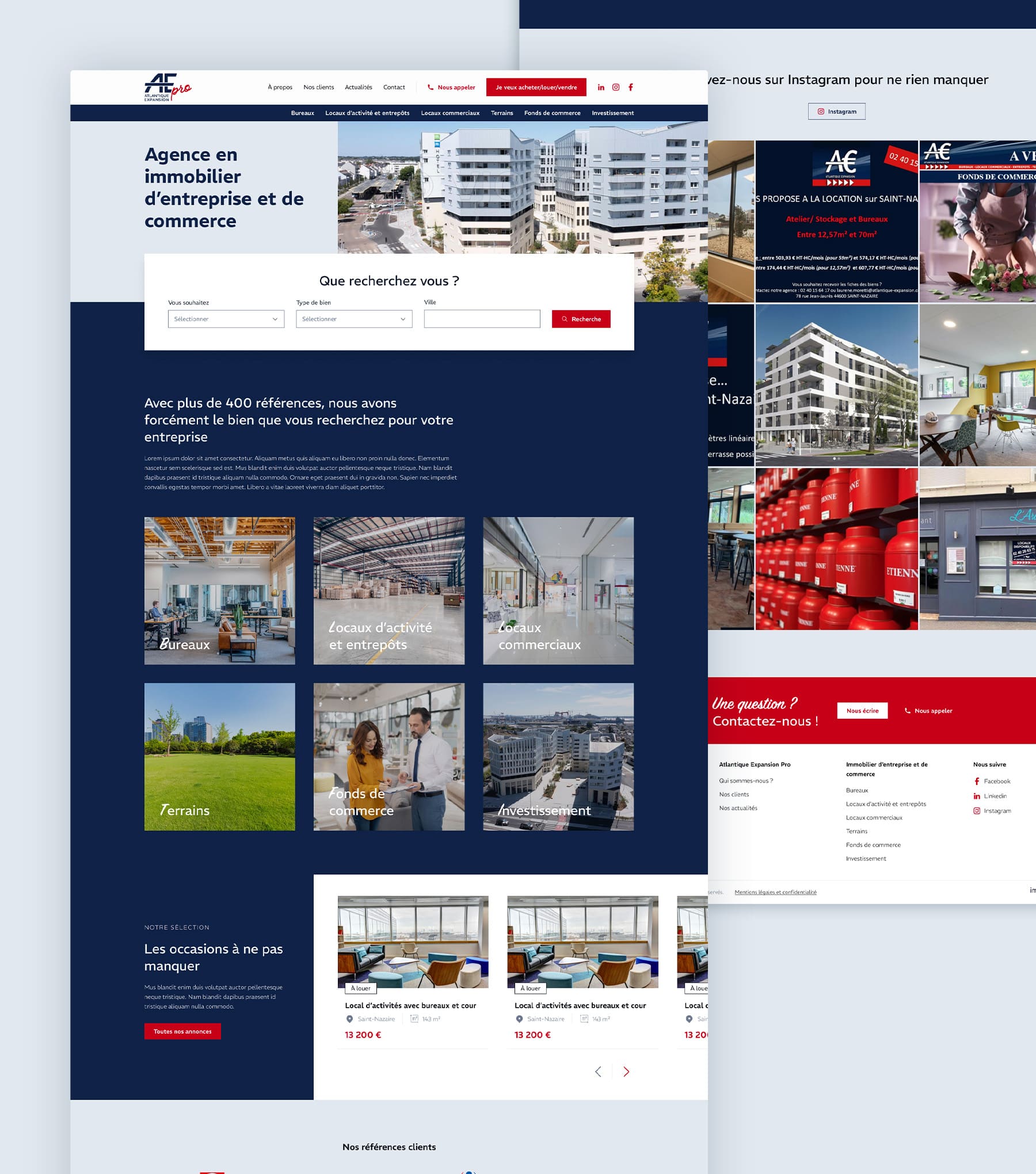 Site web Atlantique Expansion Pro