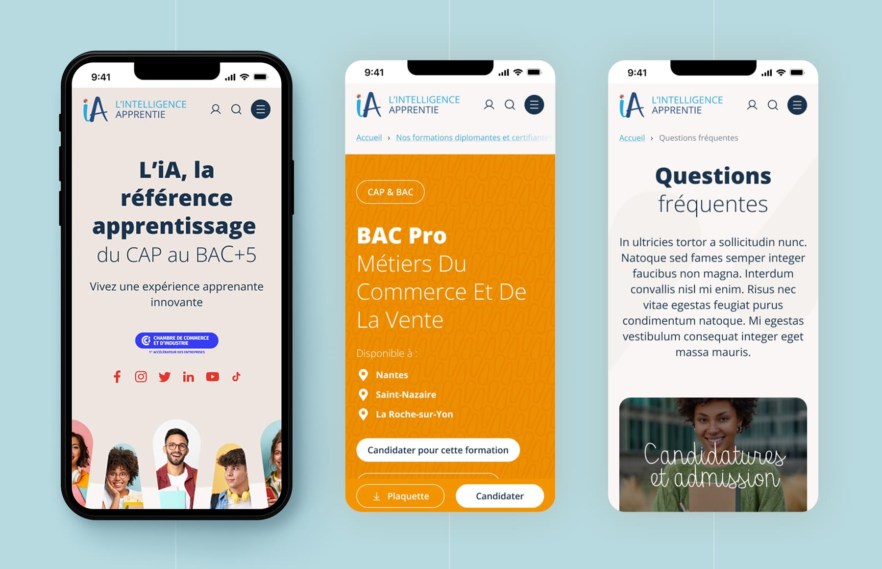 Site web Intelligence Apprentie Mobile