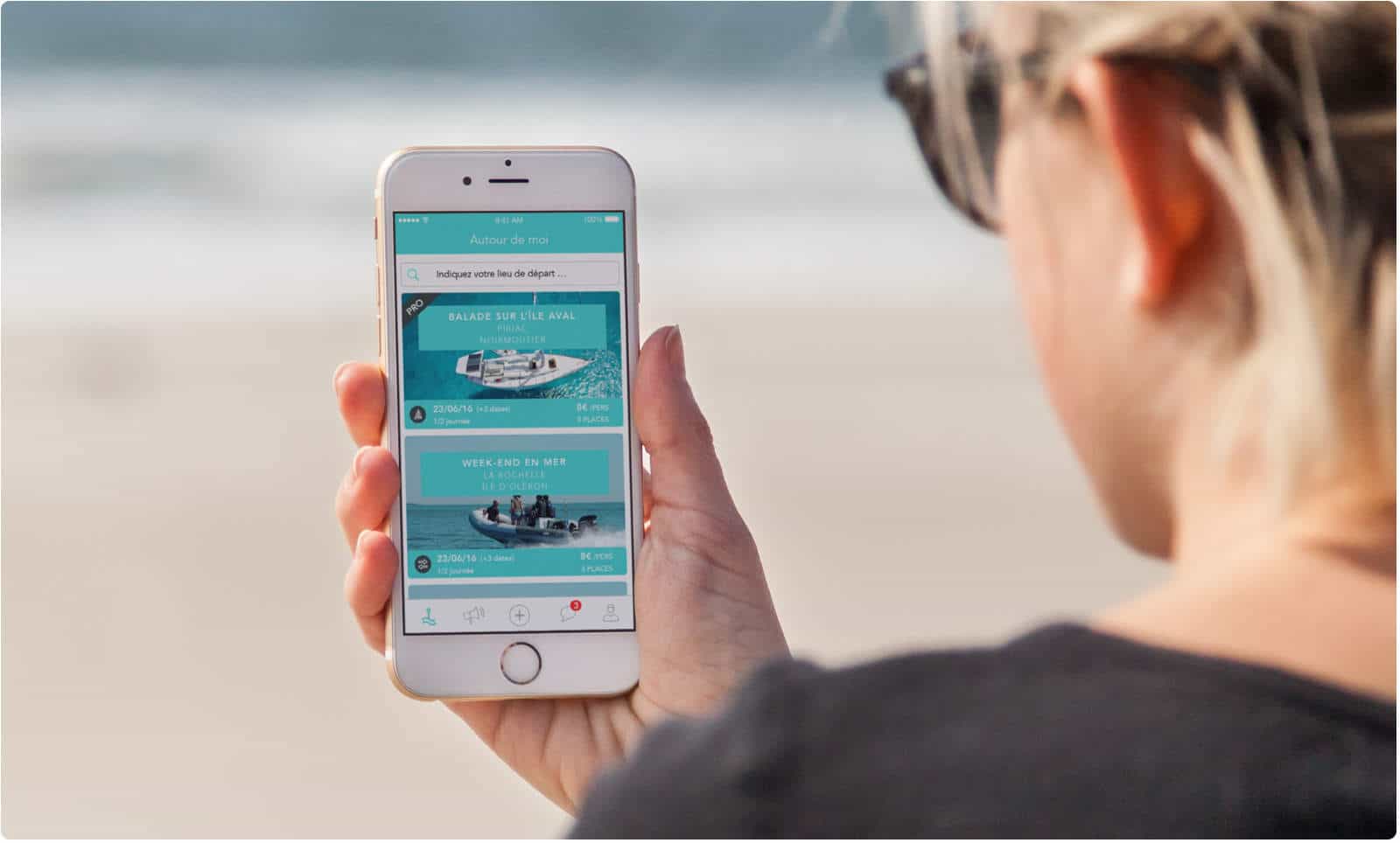 Sorties en mer : application ShareMySea